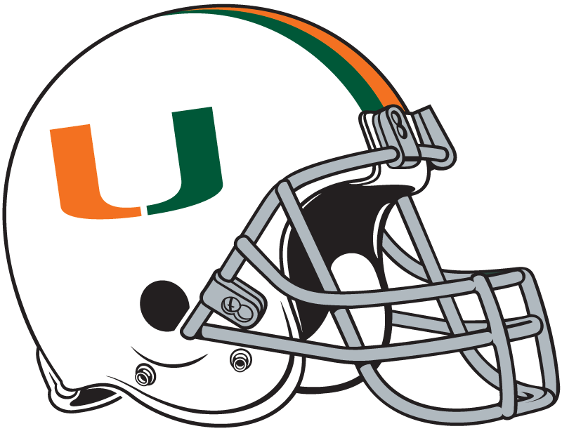 Miami Hurricanes 1976-1983 Helmet Logo iron on transfers for clothing